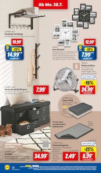 Garderobe Angebot im aktuellen Lidl Prospekt auf Seite 28