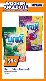 Action Waschpulver im Prospekt 