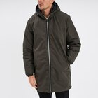 Parka déperlante doublée à capuche vert kaki homme en promo chez La Halle Antibes à 48,99 €