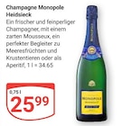 Champagne Monopole im Angebot bei GLOBUS in Mannheim Champagne Monopole Angebote von Heidsieck bei GLOBUS Mannheim für 25,99 €