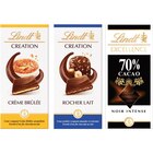 SUR TOUTES LES TABLETTES DE CHOCOLAT - LINDT EXCELLENCE, AUTHENTIQUE, CREATION, LINDOR en promo chez Carrefour Market Thionville