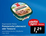 Pommersche Leberwurst bei Konsum im Bannewitz Prospekt für 1,29 €