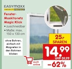 Fenster-Moskitonetz Magic Klick im Angebot bei Netto Marken-Discount in Borken Fenster-Moskitonetz Magic Klick Angebote von EASYmaxx bei Netto Marken-Discount Borken für 14,99 €
