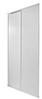 Lot de 2 portes de placard coulissantes décor blanc H. 250 x L. 150 cm - Cooke and Lewis en promo chez Brico Dépôt Courbevoie à 79,90 €