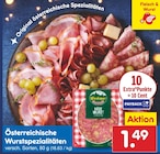 Österreichische Wurstspezialitäten von Wiesbauer für 1,49 € bei Netto Marken-Discount im Angebot Österreichische Wurstspezialitäten von Wiesbauer im aktuellen Netto Marken-Discount Prospekt