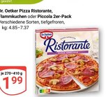 Pizza Ristorante im Angebot bei GLOBUS in Castrop-Rauxel Pizza Ristorante Angebote von Dr. Oetker bei GLOBUS Castrop-Rauxel für 1,99 €