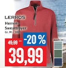 Herren-Sweattroyer im Angebot bei Kaufhaus Stolz in Kiel Herren-Sweattroyer Angebote von LERROS bei Kaufhaus Stolz Kiel für 39,99 €