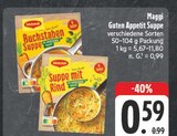 Buchstaben Suppe Angebote von Maggi bei E center Erlangen für 0,59 €