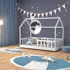 Lit cabane avec barrière - Maxi Bazar à Cagnes-sur-Mer Lit cabane avec barrière en promo chez Maxi Bazar Cagnes-sur-Mer à 99,99 €