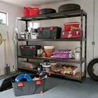 Étagère acier époxy XXL 4 tablettes l. 237 x H. 200 x P. 60 cm en promo chez Castorama Montreuil à 109,90 €