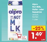 Not Milk, Hafer- oder Sojadrink von Alpro im aktuellen Netto Marken-Discount Prospekt
