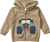 Sweatjacke mit Traktor-Applikation, braun, Gr. 110 im Angebot bei dm-drogerie markt in Ingolstadt Sweatjacke mit Traktor-Applikation, braun, Gr. 110 Angebote von ALANA bei dm-drogerie markt Ingolstadt für 13,90 €