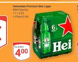 Aktuelle Heineken Angebote bei GLOBUS in Erfurt Aktuelles Premium Lager Angebot bei GLOBUS in Erfurt ab 4,00 €