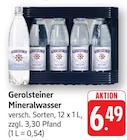 Mineralwasser Angebote von Gerolsteiner bei EDEKA Pirmasens für 6,49 €