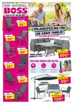 SB Möbel Boss Prospekt für Oberhausen mit 2 Seiten SB Möbel Boss Prospekt für Oberhausen: "Aktuelle Angebote", 2 Seiten, 01.03.2021 - 04.04.2021