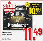Aktuelle Krombacher Angebote bei EDEKA in Hückelhoven Aktuelles Pils o. Radler Angebot bei EDEKA in Hückelhoven ab 10,99 €