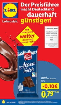 Lidl Prospekt Der Preisführer macht Deutschland dauerhaft günstiger! mit  Seiten in Erlabrunn und Umgebung