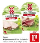 Veganer Schinken Spicker Mortadella im Angebot bei E center in Pirmasens Veganer Schinken Spicker Mortadella Angebote von Rügenwalder Mühle bei E center Pirmasens für 1,11 €