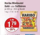 Minibeutel Goldbären im Angebot bei V-Markt in Kaufbeuren Minibeutel Goldbären Angebote von Haribo bei V-Markt Kaufbeuren für 1,79 €