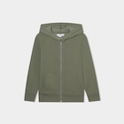 Sweat zippé à capuche molleton vert kaki garçon à 8,99 € dans le catalogue La Halle