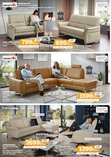 Sofa im aktuellen Möbel Kraft Prospekt (Berlin) Sofa im Möbel Kraft Prospekt "WOHNTRENDS ZUM KRAFTPREIS!" mit 20 Seiten (Berlin)