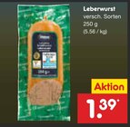 Leberwurst im Angebot bei Netto Marken-Discount in Recklinghausen Leberwurst Angebote bei Netto Marken-Discount Recklinghausen für 1,39 €