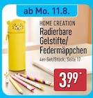 Radierbare Gelstifte/Federmäppchen im aktuellen Prospekt bei ALDI Nord in Ziethen