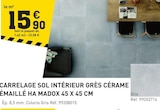Tout Faire Saint-Christophe-Vallon - Promo Carrelage sol intérieur grès cérame émaillé HA Madox 45 x 45 cm Promo Carrelage sol intérieur grès cérame émaillé HA Madox 45 x 45 cm à 15,90 € dans le catalogue Tout Faire à Saint-Christophe-Vallon