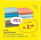 Jersey Spannbettlaken Angebote bei ROLLER Hildesheim für 2,49 €