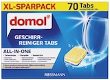 Geschirr-Reiniger Tabs XL-Sparpack von Domol für 5,49 € bei Rossmann im Angebot Geschirr-Reiniger Tabs XL-Sparpack von Domol im aktuellen Rossmann Prospekt