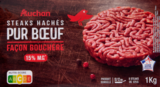Promo STEAKS HACHÉS PUR BŒUF FAÇON BOUCHÈRE 15% MG SURGELÉS AUCHAN à 36,38 € dans le catalogue Auchan Hypermarché à Le Havre