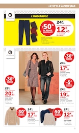 Prix et réduction Robe dans le prospectus Super U en cours Offre Robe dans le catalogue Super U du moment à la page 3