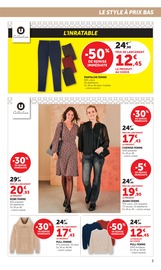 Pantalon Femme en promo dans le catalogue Super U à la page 3