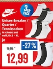 Unisex-Sneaker / Quarter / Tennissocken im aktuellen Prospekt bei Kaufhaus Stolz in Glowe