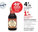 Sauce - Kikkoman - Super U à La Roche-sur-Yon Sauce - Kikkoman en promo chez Super U La Roche-sur-Yon à 1,74 €