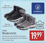 Wanderstiefel Herren im Angebot bei ALDI Nord in Gladbeck Wanderstiefel Herren Angebote von CRANE bei ALDI Nord Gladbeck für 19,99 €