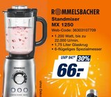 Standmixer MX 1250 Angebote von Rommelsbacher bei expert Suhl für 66,00 €