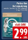 Katzennahrung Angebote von Purina One bei EDEKA Erkelenz für 2,99 €