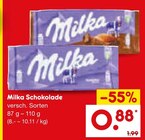 Schokolade im Angebot bei Netto Marken-Discount in Kaarst Schokolade Angebote von Milka bei Netto Marken-Discount Kaarst für 0,88 €