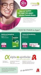 mea - meine apotheke Prospekt für Oberasbach mit 4 Seiten mea - meine apotheke Prospekt für Oberasbach: "Unsere August-Angebote", 4 Seiten, 01.08.2025 - 31.08.2025