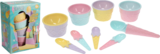 Lot de 9 coupes à glace avec spatules incluses dans le catalogue Maxi Bazar