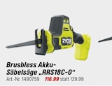 toom Baumarkt Duderstadt - Brushless Akku-Säbelsäge "RRS18C-O" Angebot im Prospekt Brushless Akku-Säbelsäge "RRS18C-O" bei toom Baumarkt im Duderstadt Prospekt für 116,99 €