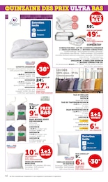 Prix et réduction Matelas 90x190 dans le prospectus Super U en cours Offre Matelas 90x190 dans le catalogue Super U du moment à la page 42