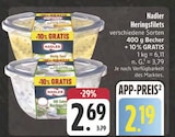 Honig Senf Heringsfilets im Angebot bei EDEKA in Bayreuth Honig Senf Heringsfilets Angebote von Nadler bei EDEKA Bayreuth für 2,19 €