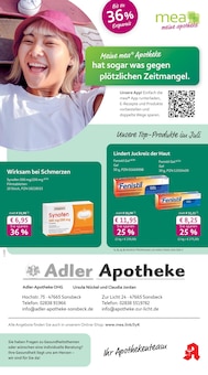 Aktueller mea - meine apotheke Prospekt "Unsere Juli-Angebote" für Issum Aktueller mea - meine apotheke Prospekt für Issum mit Seiten