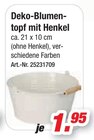 Deko-Blumentopf mit Henkel im Angebot bei Möbel AS in Rottenburg Deko-Blumentopf mit Henkel Angebote bei Möbel AS Rottenburg für 1,95 €