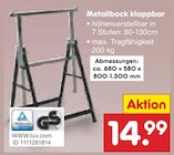 Metallbock klappbar im aktuellen Netto Marken-Discount Prospekt