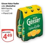 Natur Radler oder Alkoholfrei im Angebot bei GLOBUS in Lennestadt Natur Radler oder Alkoholfrei Angebote von Gösser bei GLOBUS Lennestadt für 4,49 €