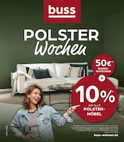 Aktueller buss Möbel & Einrichtung Prospekt in Barnstorf und Umgebung, "POLSTERWOCHEN" mit 34 Seiten, 11.10.2025 - 27.10.2025