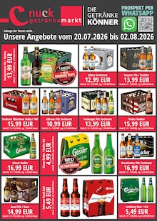 Lübzer im Nuck Getränke Prospekt "DIE GETRÄNKEKÖNNER" mit 2 Seiten (Dresden)